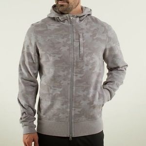 Lululemon Savasana Camo Gray Core Zip Hoodie M